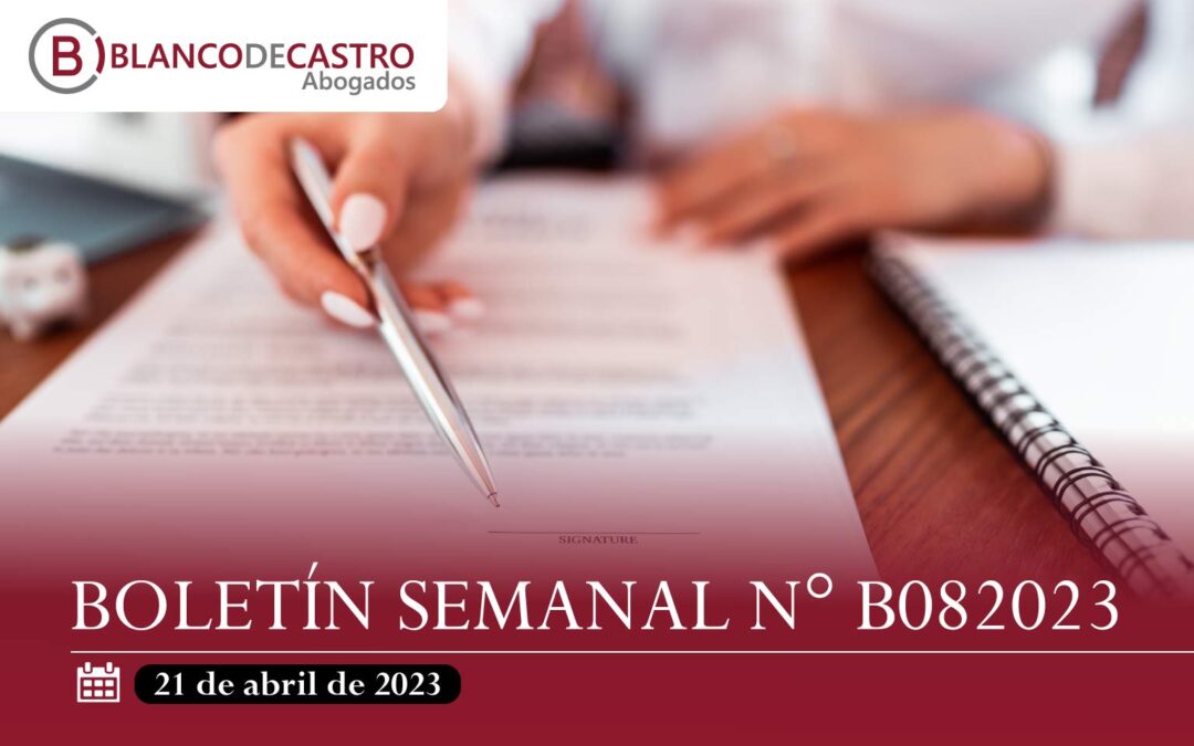 BOLETÍN SEMANAL N° B082023