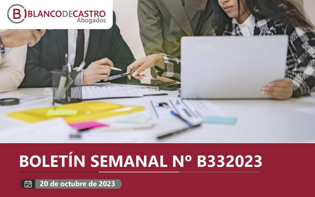 BOLETÍN SEMANAL N° B332023 